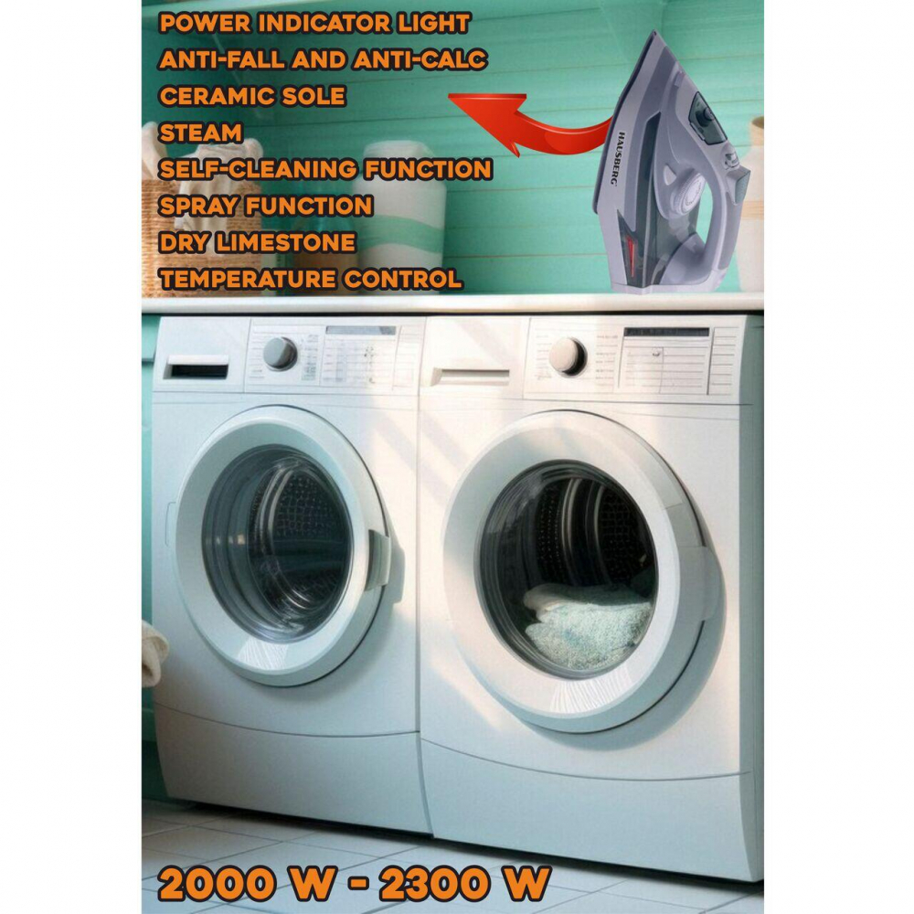Fier de calcat cu talpa din ceramica (HB 42) , 2000-2300 W, 400 ml [2]