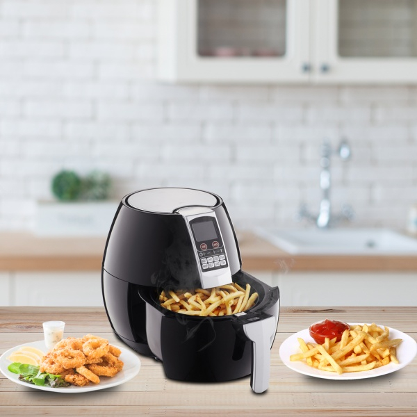 Friteuza Air Fryer (E 403), Negru 1350 W, Capacitate 2,6 L, Timer 30 min, [6]