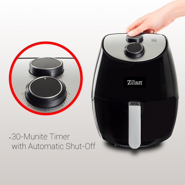 Friteuza Air Fryer (E 403), Negru 1350 W, Capacitate 2,6 L, Timer 30 min, [7]