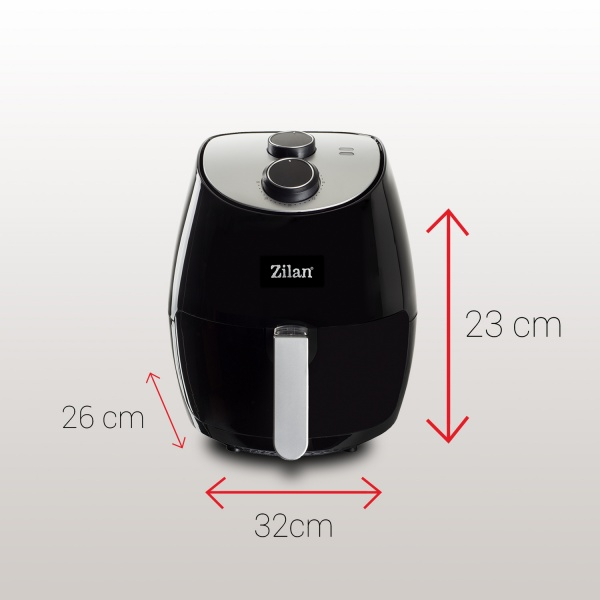 Friteuza Air Fryer (E 403), Negru 1350 W, Capacitate 2,6 L, Timer 30 min, [9]