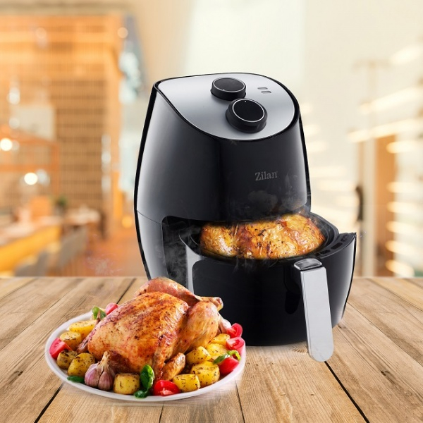 Friteuza Air Fryer (E 403), Negru 1350 W, Capacitate 2,6 L, Timer 30 min, [12]