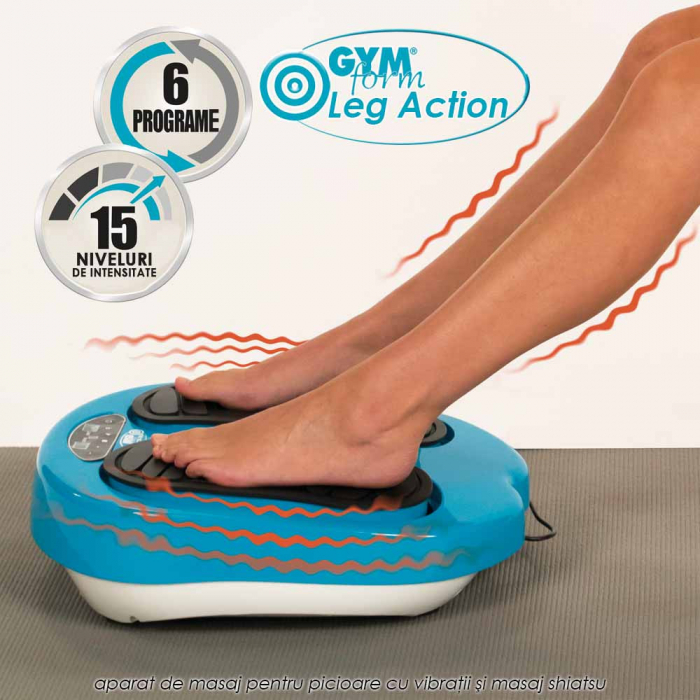 Gymform Leg Action - aparat de masaj pentru picioare cu vibratii si masaj shiatsu [3]
