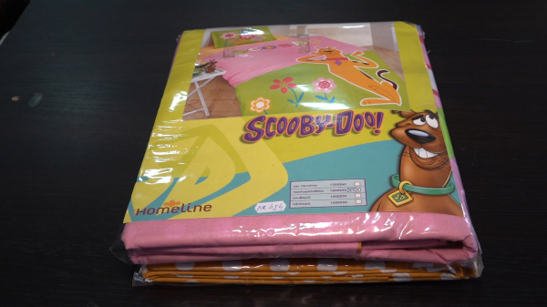 Lenjerie de pat 1 persoana, Bumbac pentru copii (M 1) Scooby Doo, 170 x 260 cm, Home Line [4]