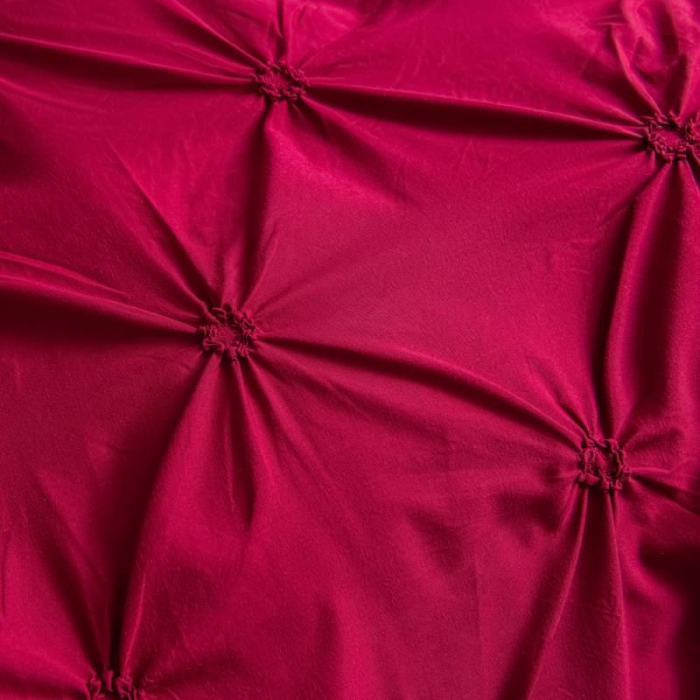 Lenjerie de pat dublu, FINET 6 piese (Finet 980) Rosu, 245 x 250 cm, Jojo [2]
