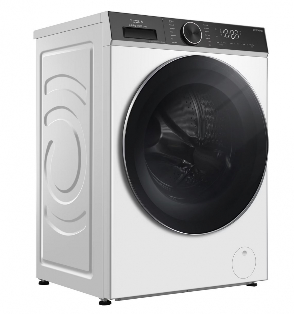 Masina de spalat rufe Tesla WF81480T, 8 kg, 1400 RPM, Clasa A, Inverter, Steam, Smart, Control Touch, LED, Alb [2]
