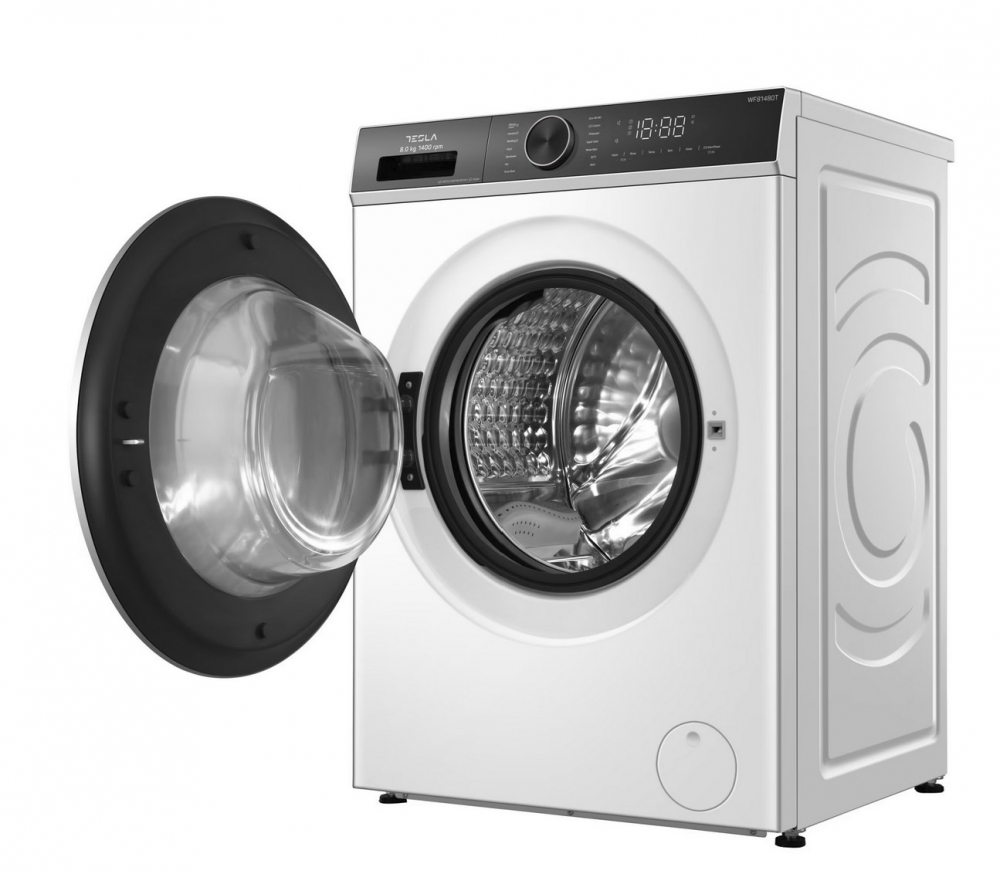 Masina de spalat rufe Tesla WF81480T, 8 kg, 1400 RPM, Clasa A, Inverter, Steam, Smart, Control Touch, LED, Alb [6]