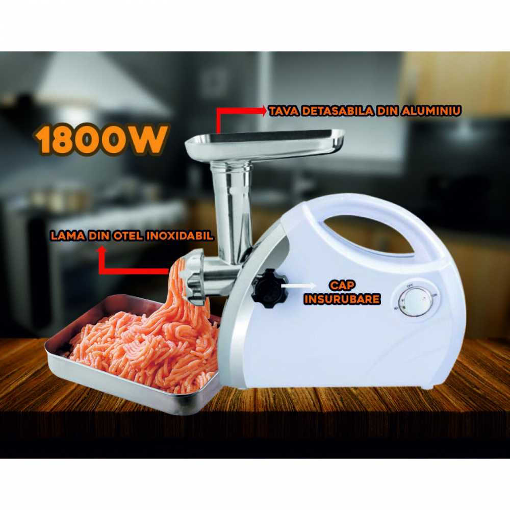 Masina electrica de tocat carne (HB 15) putere 1.800W [12]