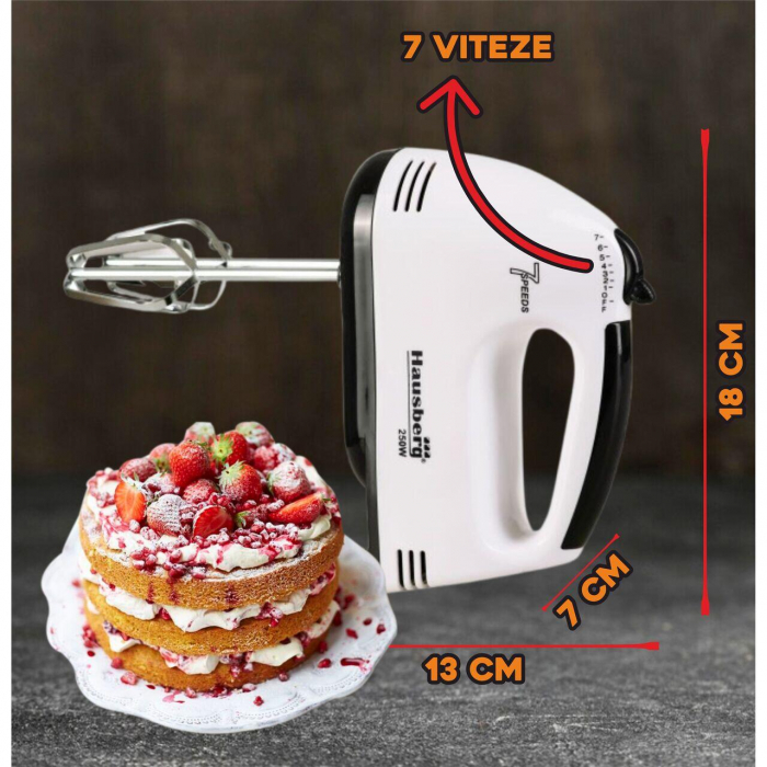 Mixer de mana (HB 6),  250 W, 7 viteze [3]