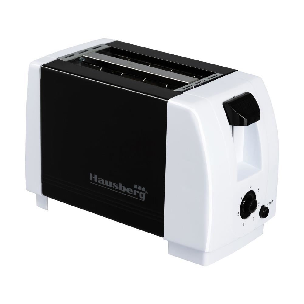 Prajitor de paine HB 38, 750W, 7 setari, 2 felii, oprire automata, picioare anti-alunecare, Negru-Alb [3]
