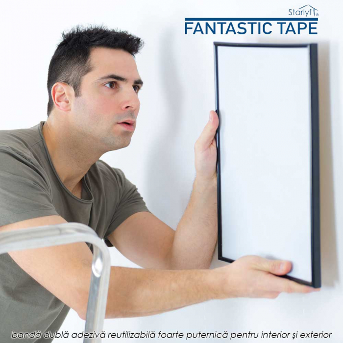 Starlyf Fantastic Tape - banda dubla adeziva reutilizabila foarte puternica pentru interior si exterior [3]