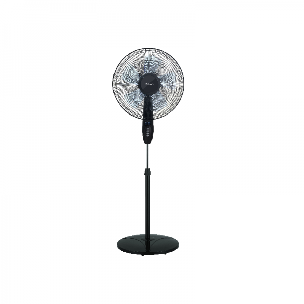 Ventilator cu picior si inaltime reglabil, 3 viteze, putere 60W,temporizator,(E 776),pozitie fixa sau rotativa, Negru [2]