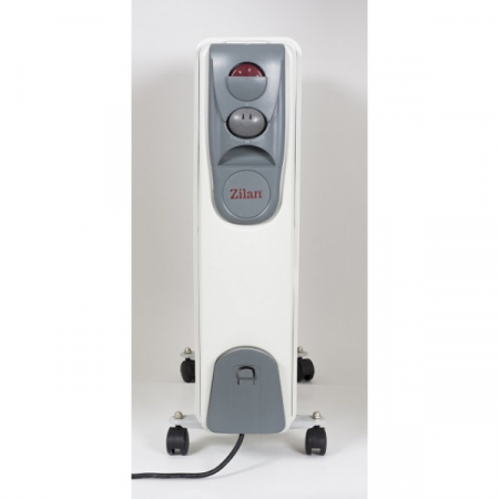 Calorifer electric (E 256), 11 elementi, Putere 2500 W, 3 trepte de putere, Termostat de siguranta, Termostat reglabil [1]