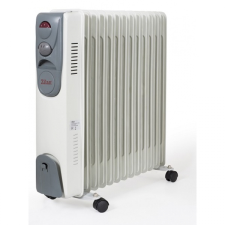 Climatizare & sisteme de incalzire - Calorifer electric (E 257), 13 elementi, Putere 2500 W, 3 trepte de putere, Termostat de siguranta, Termostat reglabil