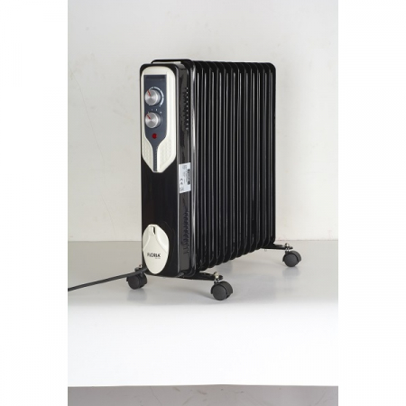 Calorifer electric Floria (E 264),Negru 2500 W, 13 elementi, 3 trepte de putere, Termostat reglabil, Protectie supra-incalzire, Indicator luminos, [3]