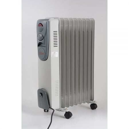 Calorifer electric (E 255), 9 elementi, Putere 2000 W, 3 trepte de putere, Termostat de siguranta, Termostat reglabil [1]