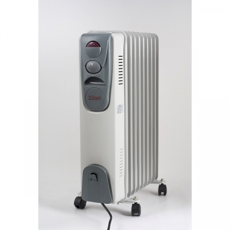 Climatizare & sisteme de incalzire - Calorifer electric (E 255), 9 elementi, Putere 2000 W, 3 trepte de putere, Termostat de siguranta, Termostat reglabil