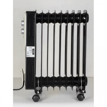 Calorifer electric Floria ( E 262),Negru 2000 W, 9 elementi, 3 trepte de putere, Termostat reglabil, Protectie supra-incalzire, Indicator luminos, [1]