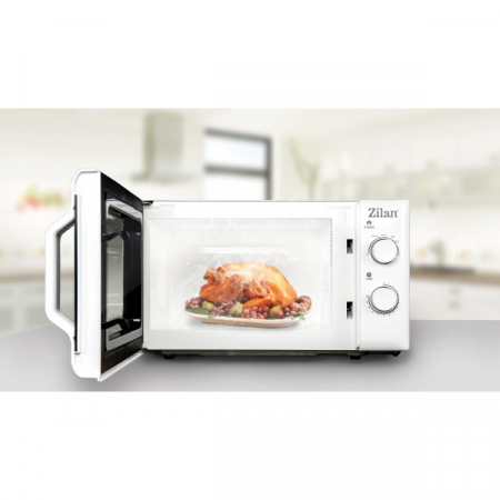Cuptor cu microunde ZILAN Alb(E 352), capacitate 20 l, 700 W, [1]