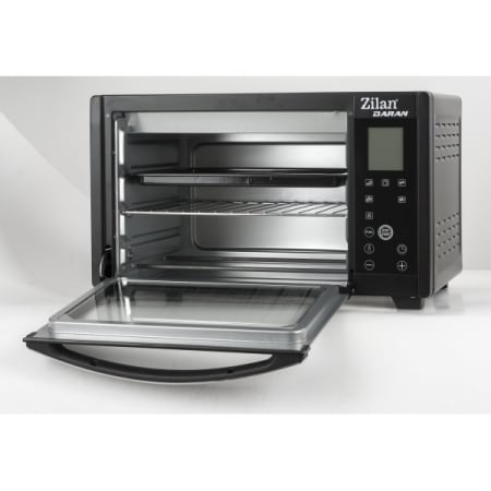 Cuptor electric digital (E 335) ,NEGRU Capacitate 28L, Putere 1600W, Geam dublu, Temporizator 180 min, Temperatura maxima 230 grade celsius, [3]