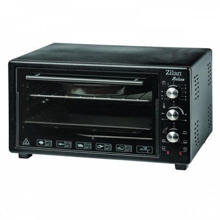 Cuptoare - Cuptor electric Zilan Helson (E 339), 48 l, 1300 W, timer, interior emailat,