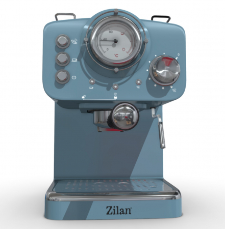 Espressor manual cafea (E 116), Albastru,15 Bar, 1.25 l, 1.100W, Design Retro [3]