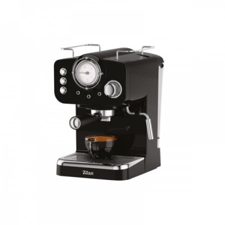Espressor manual Zilan (E 360) Negru,15 Bar, 1,25 l, 1100W, Design Retro [7]