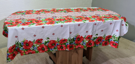 Fete de masa - Fata de masa 150x180 m din Bumbac cu flori