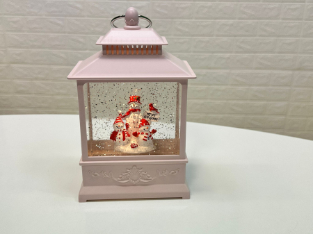 Decoratiuni - Felinar LED Luminos Muzical, (DC 11) cu baterii si cablu USB cu zapada si tematica de Craciun
