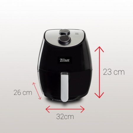 Friteuza Air Fryer (E 403), Negru 1350 W, Capacitate 2,6 L, Timer 30 min, [8]