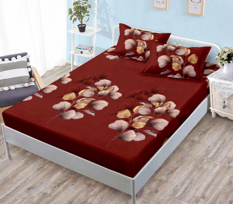Huse de Pat Finet - Husa saltea cu elastic din Finet, pat dublu (HPF 244) cu doua fete de perna