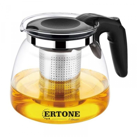 Accesorii Bucatarie si Ustensile - Infuzor ceai sau cafea 0,9 Litrii ( HB 39), din sticla si inox
