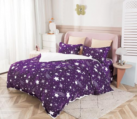 Lenjerie Cocolino - 4 piese - Lenjerie Cocolino 4 piese cu Blanita (LCB 11), pentru pat 2 persoane, 200x230 cm