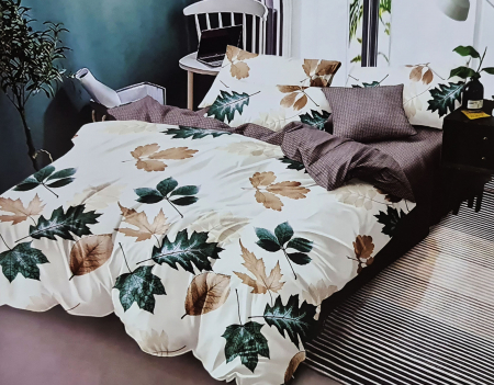 Dormitor - Lenjerie de pat dublu, FINET 6 piese (Finet 941) Galben cu flori, 245 x 250 cm, Luxury Pucioasa
