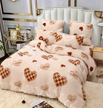 Dormitor - Lenjerie pufoasa Cocolino (COCO 661), 6 piese, pat 2 persoane
