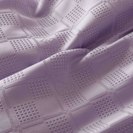 Lenjerie uni Jacquard - Finet (LJF 7), pat dublu, Bumbac, 6 piese, Lila, 230 x 250 cm [4]