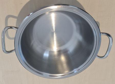Oala inox cu capac (E 497), COCINERA,diametru 26 cm, capacitate 8 L [1]