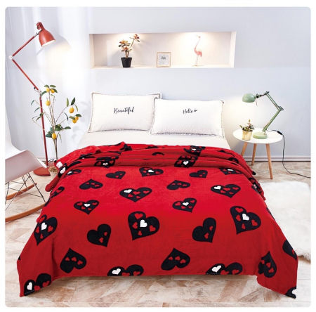 Patura Cocolino cu Blanita - Patura cu Blanita (PB 116), pentru pat 2 persoane, 200x230 cm