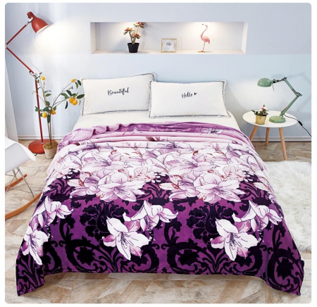 Patura Cocolino cu Blanita - Patura cu Blanita (PB 117), pentru pat 2 persoane, 200x230 cm