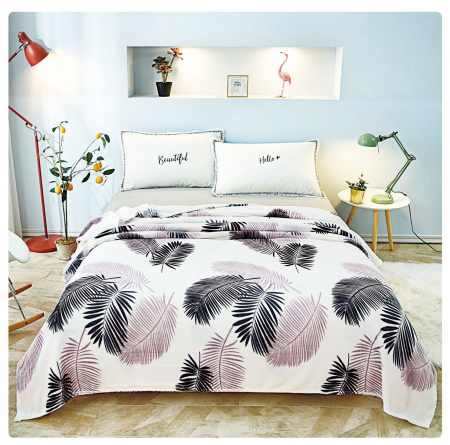 Patura Cocolino cu Blanita - Patura cu Blanita (PB 119), pentru pat 2 persoane, 200x230 cm