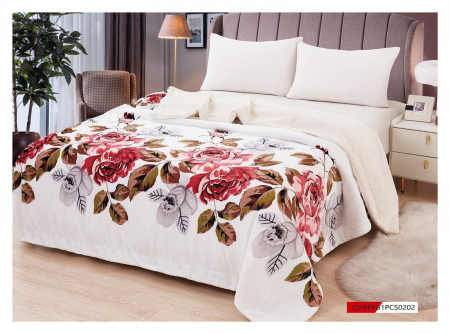 Patura Cocolino cu Blanita - Patura cu Blanita (PB 121), pentru pat 2 persoane, 200x230 cm