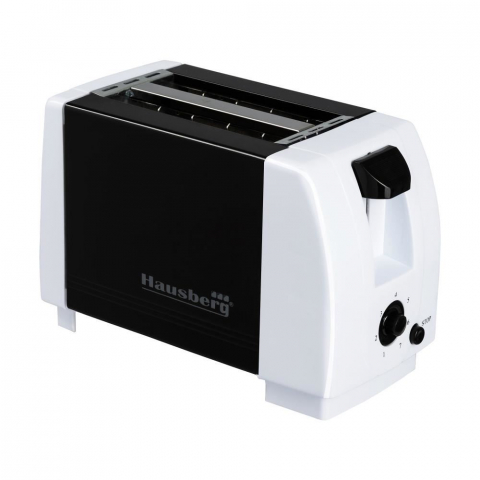 Prajitor de paine HB 38, 750W, 7 setari, 2 felii, oprire automata, picioare anti-alunecare, Negru-Alb [2]