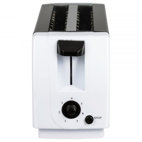 Prajitor de paine HB 38, 750W, 7 setari, 2 felii, oprire automata, picioare anti-alunecare, Negru-Alb [3]