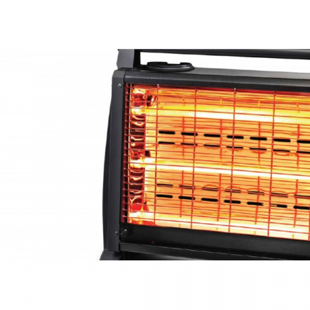 Incalzitor Floria (E 593) Negru cu 3 rezistente quartz,1500W, maner portabil, maner portabil [1]
