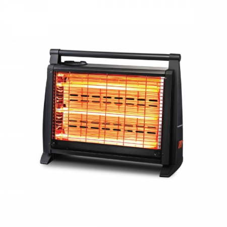 Climatizare & sisteme de incalzire - Incalzitor Floria (E 593) Negru cu 3 rezistente quartz,1500W, maner portabil, maner portabil