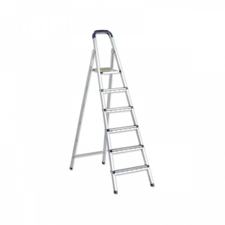 Scari de lucru - Scara Metalica (E 640), 5 Trepte + platforma cu sistem antialunecare