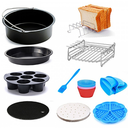 Climatizare & sisteme de incalzire - Set de 11 accesorii friteuza cu aer (EZL 7), diametru 18 cm