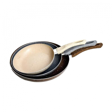Accesorii Bucatarie si Ustensile - Set 3 tigai granit (EHB 9), diametru 20 cm, 24 cm, 28 cm