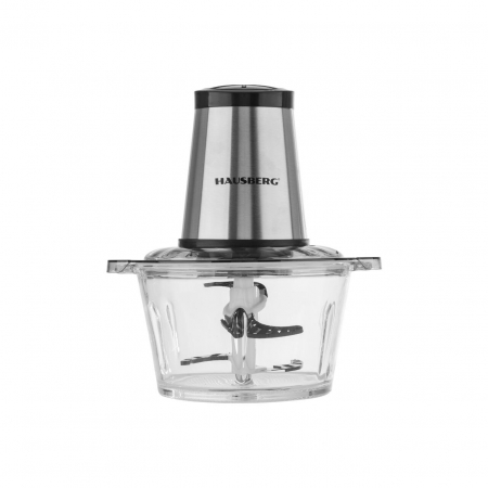Tocator cu bol din sticla, 3 viteze (HB 8), 400 W, 2 Litri, toaca, taie, macina, amesteca [2]