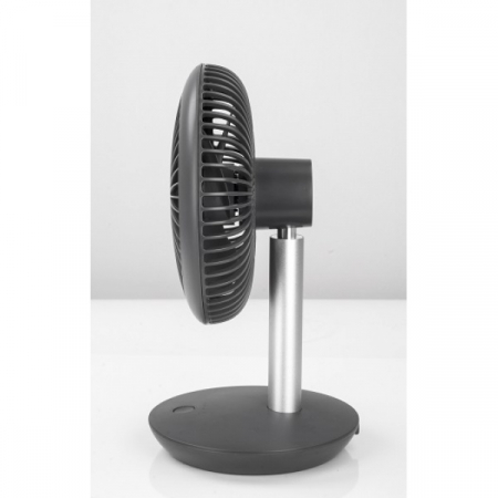 Ventilator portabil reincarcabil (E 788), Gri incarcare USB, Putere 5W, Diametru 18 cm, 4 viteze reglabil pe vertical, [1]