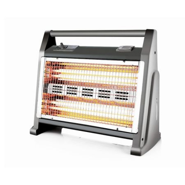Incalzitor cu rezistente quartz,Zilan,(E 591),800 1600 W Negru
